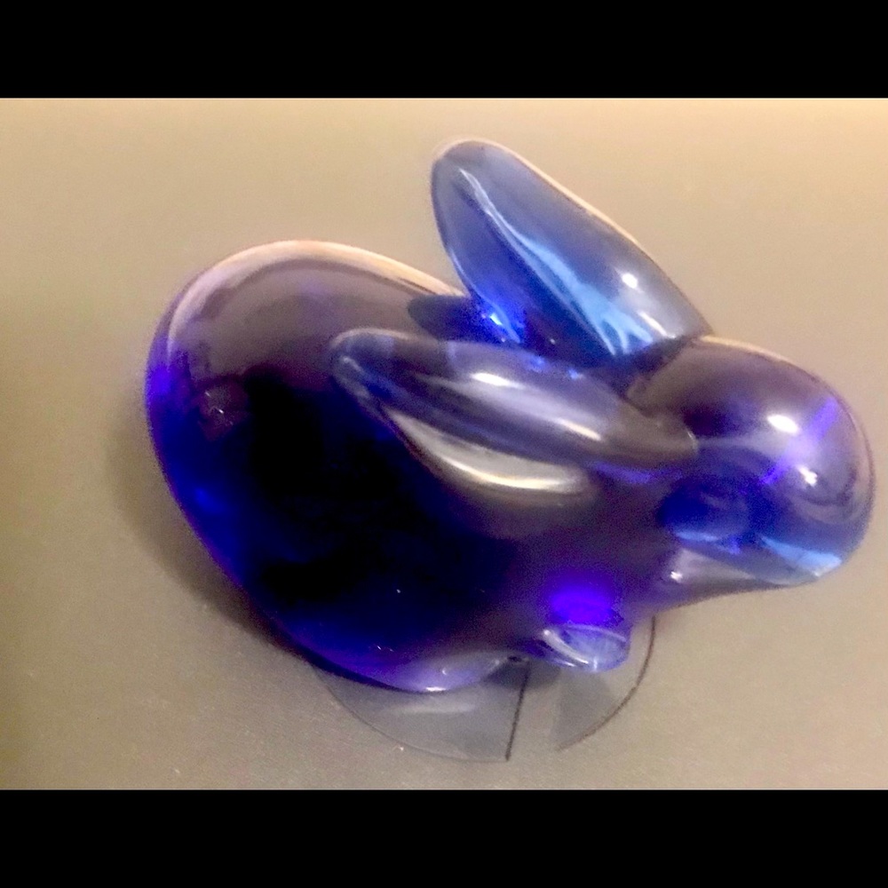 Sweet vintage cobalt blue bunny